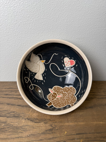 Peace Dove Heart Cereal Bowl