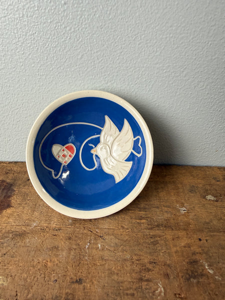 Peace Dove Heart Sauce Bowl